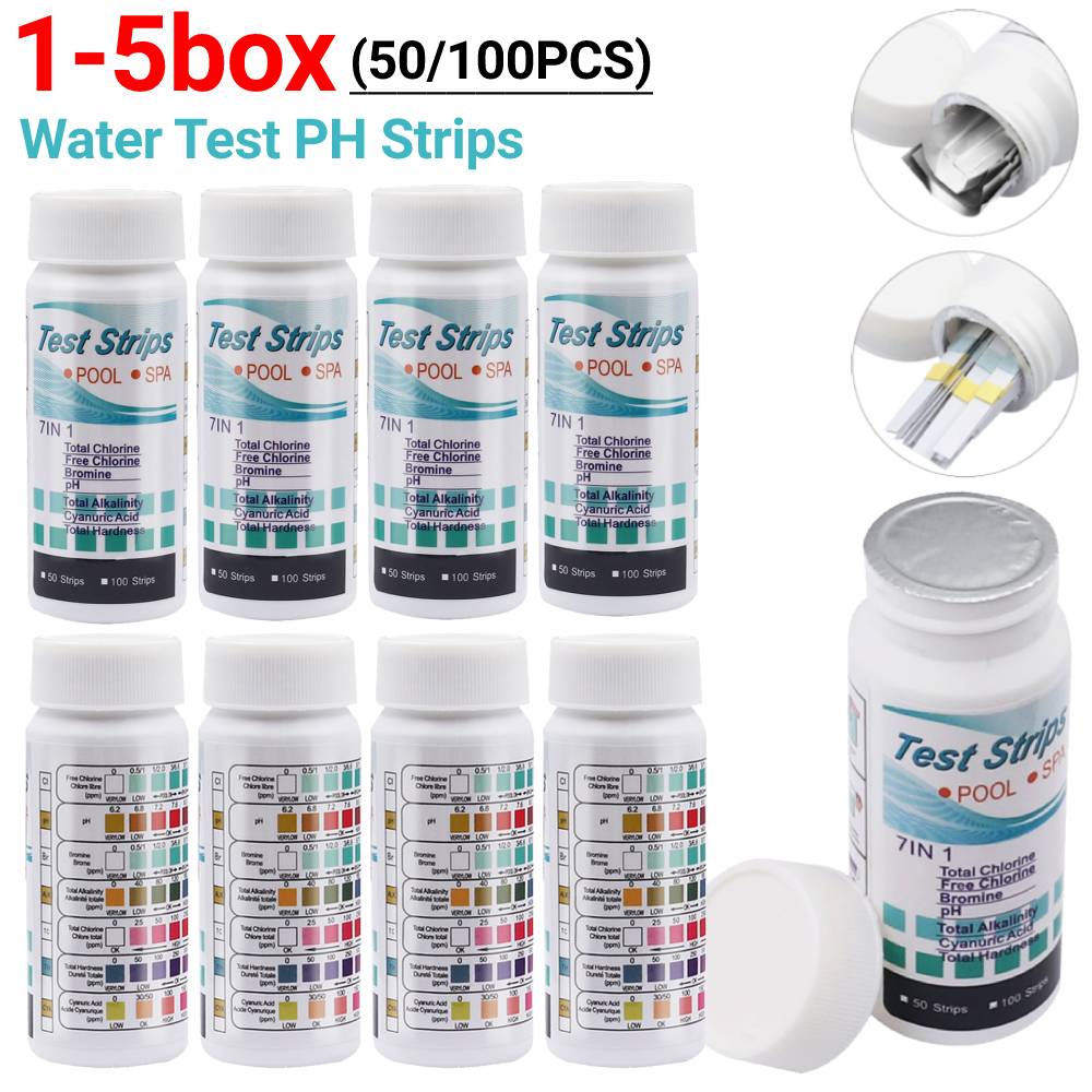Aquarium Fish Accessories - 50/100 قطعة شرائط اختبار المياه PH