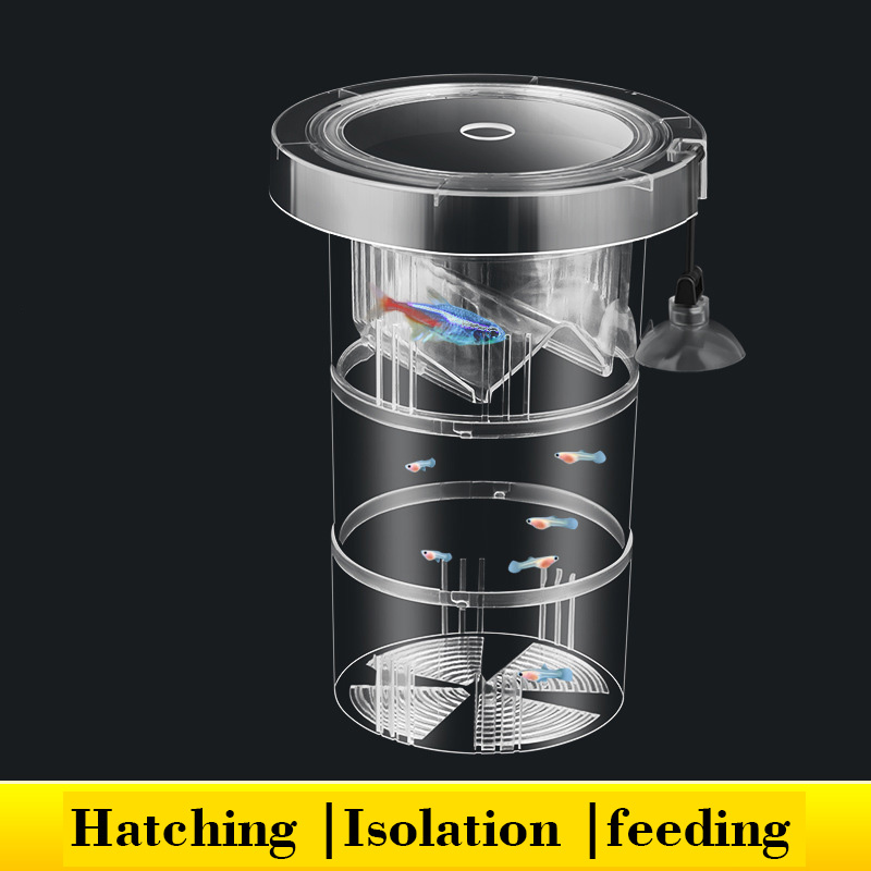 Aquarium Fish Accessories - صندوق عزل تربية الأسماك العائمة لخزان