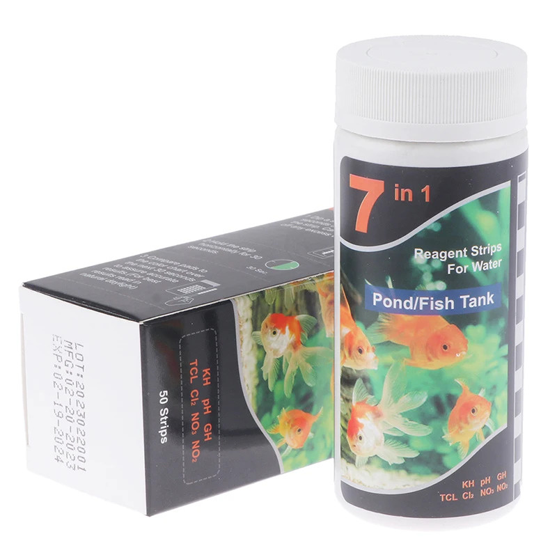Aquarium Test Kit - شريط اختبار PH 7 في 1،