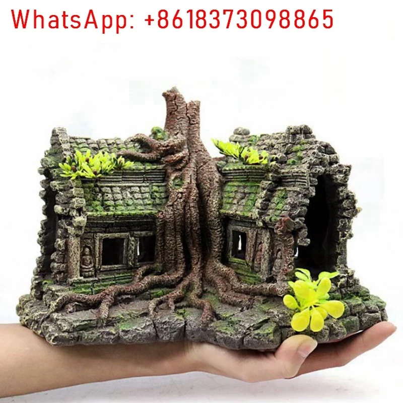 Aquarium Fish Accessories - ديكور حوض السمك على شكل بيت
