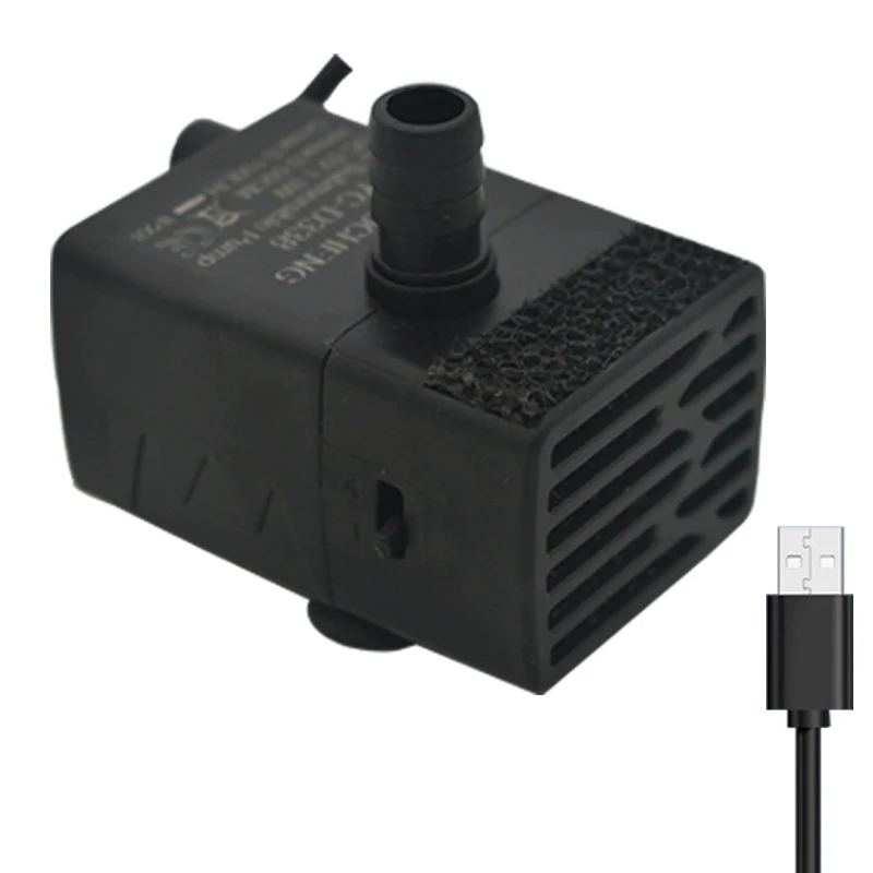 Aquarium Fish Real - مضخة مياه غاطسة USB للأحواض المائية،