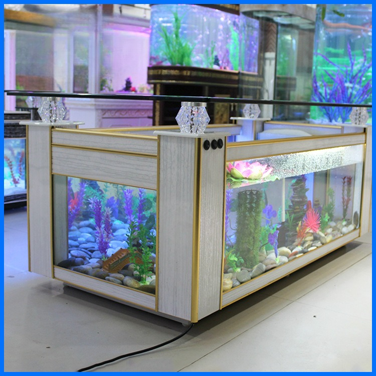 Live Fish Aquarium - طاولة قهوة على شكل حوض أسماك