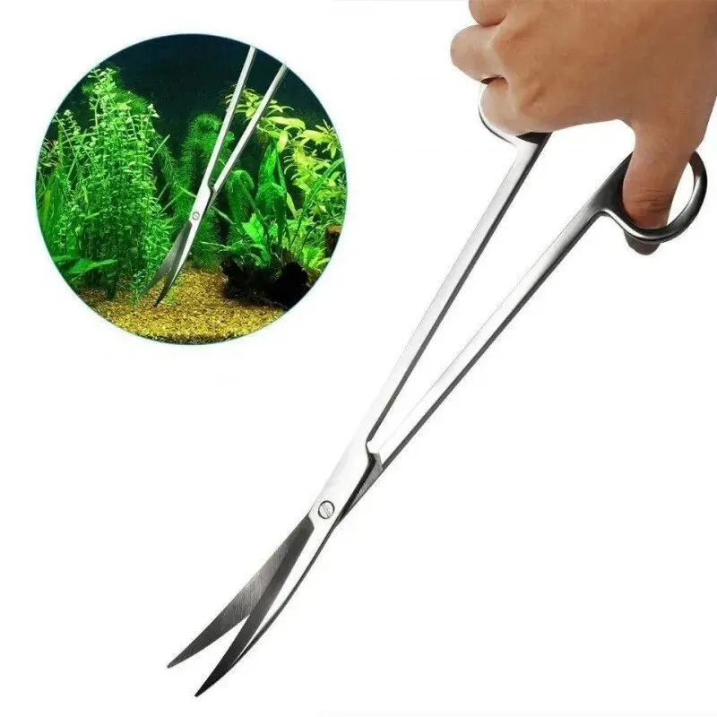 Aquarium Fish Tank Cleaner - مقص حوض السمك، أداة تنظيف طويلة