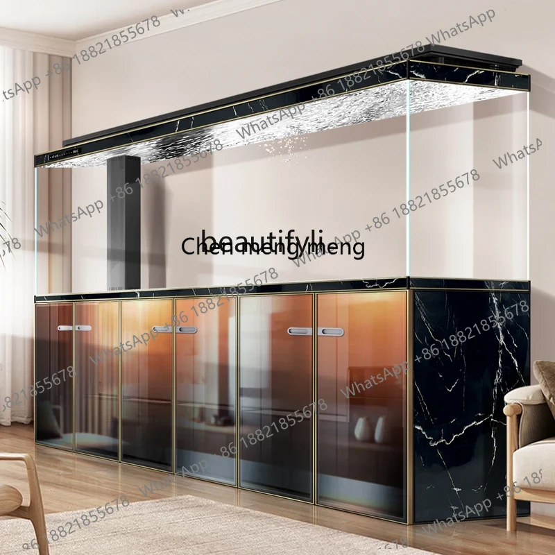 حوض أسماك فاخر لغرفة المعيشة A - مراجعة Live Fish Aquarium وسعره