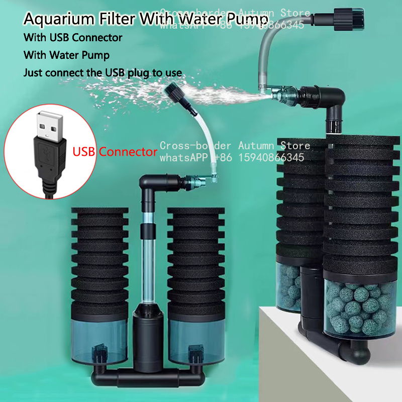 فلتر حوض أسماك USB مع مضخة ميا - مراجعة Aquarium Fish Electric وسعره