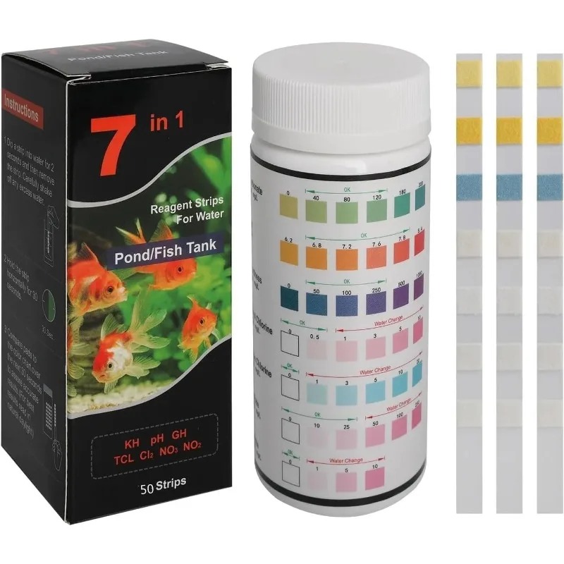 شرائط اختبار أحواض السمك، طقم  - مراجعة Aquarium Test Kit وسعره