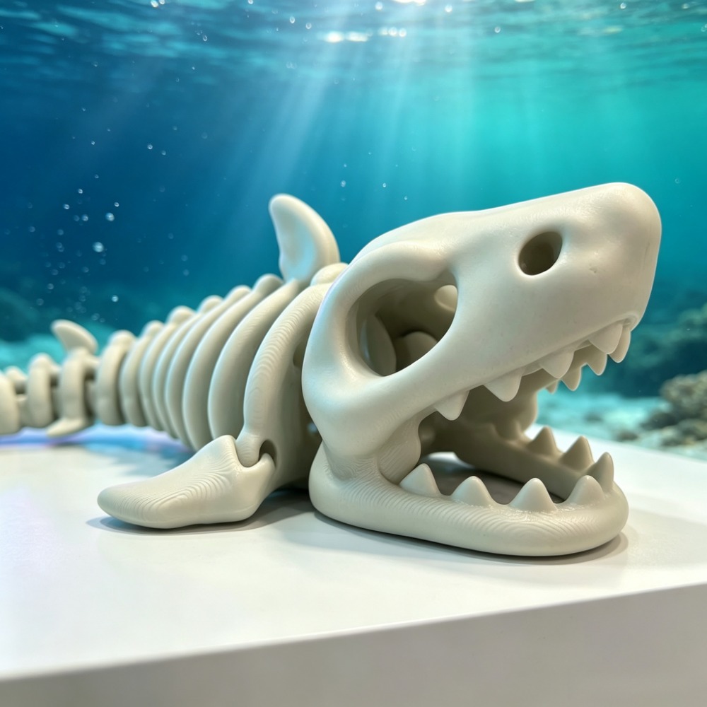 هيكل سمكة القرش للزينة في حوض  - مراجعة Aquarium Fish Cartoon وسعره