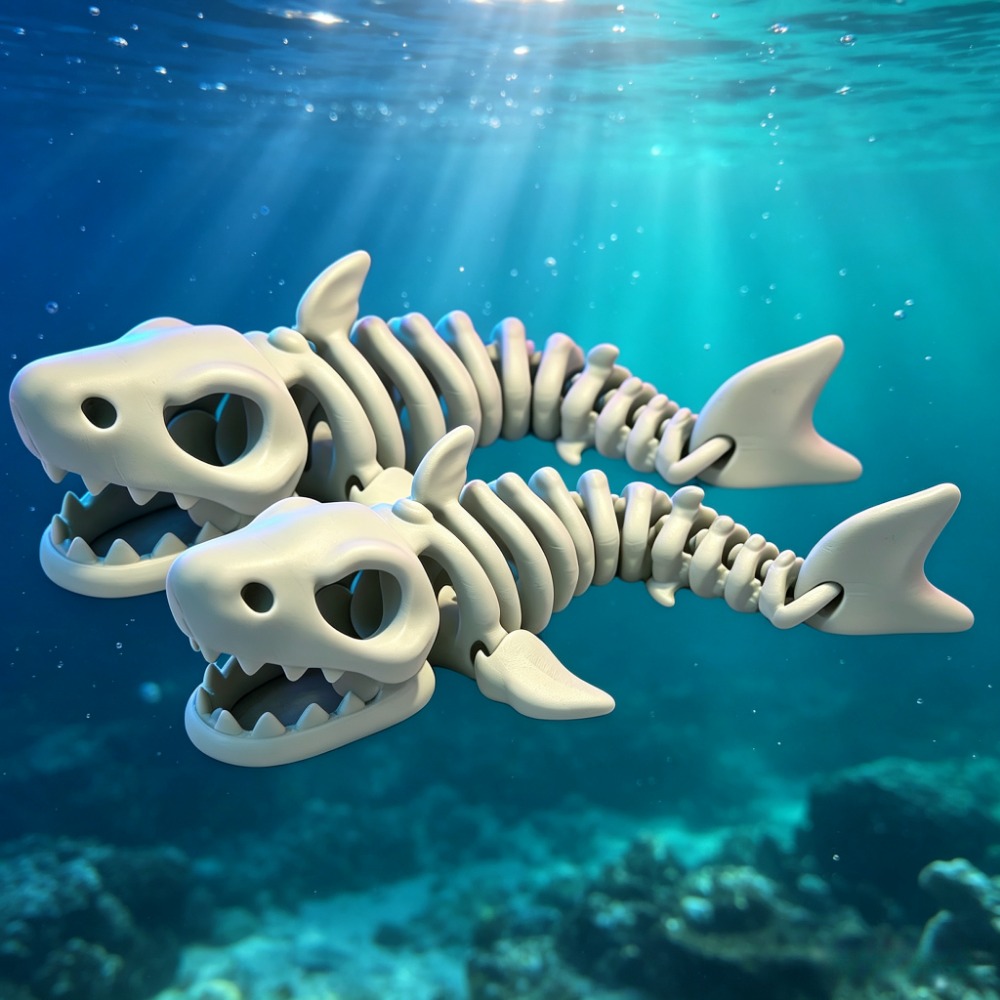 هيكل سمكة القرش للزينة في حوض  - مراجعة Aquarium Fish Cartoon وسعره
