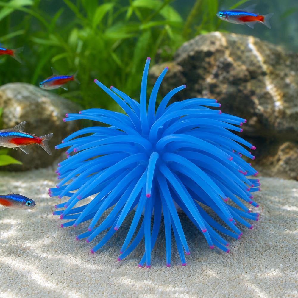 زينة حوض السمك من السيليكون عل - مراجعة Aquarium Fish Accessories وسعره