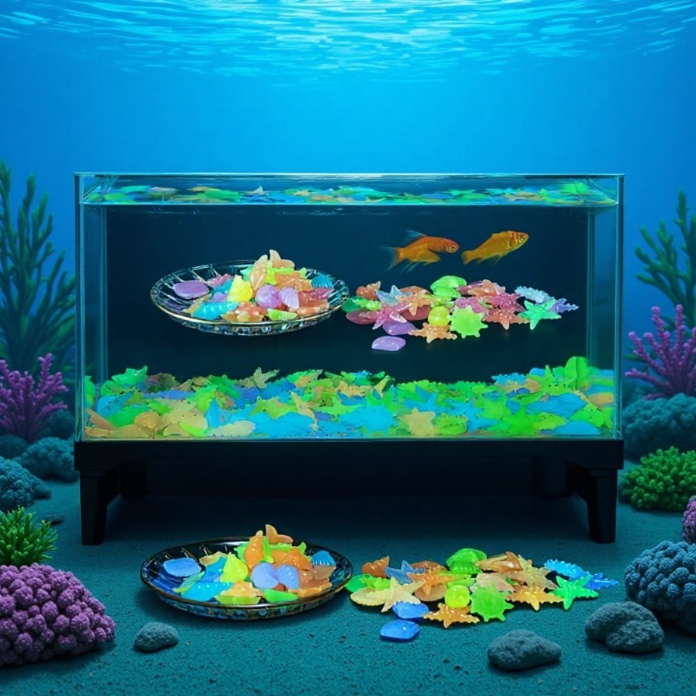 أحجار المحيط المضيئة، أصداف ال - مراجعة Aquarium Fish Land وسعره