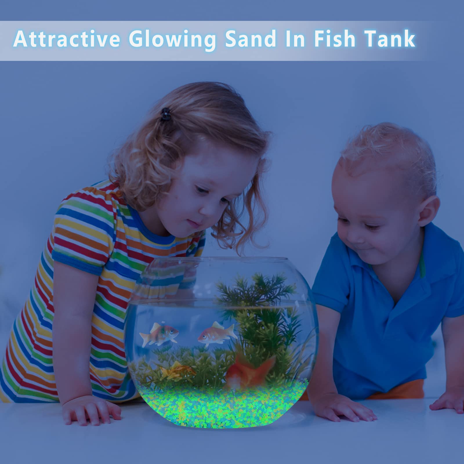 1000 قطعة الرمال المضيئة توهج  - مراجعة Aquarium Fish That Glow In The Dark وسعره