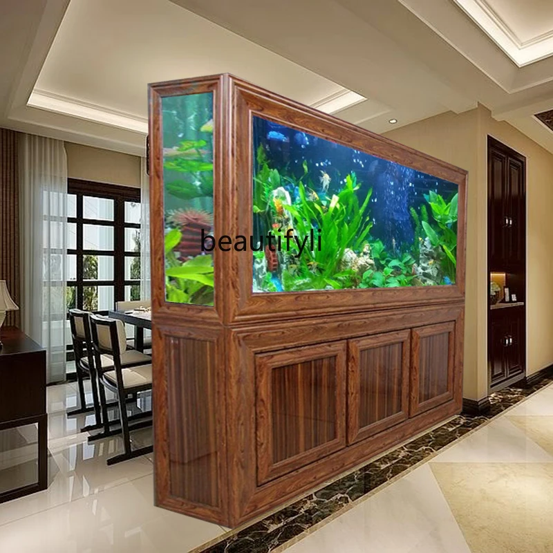 خزان الأسماك الصينية غرفة المع - مراجعة Live Fish Aquarium وسعره
