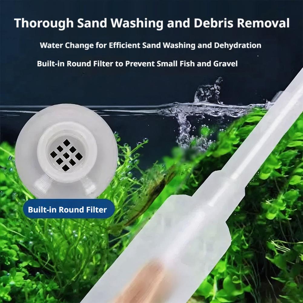 مضخة يدوية لتغيير مياه حوض الس - مراجعة Aquarium Fish Tank Cleaner وسعره