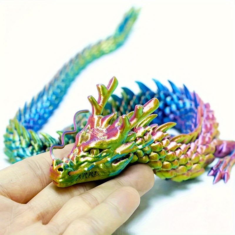 زخارف تنين ملتصقة مطبوعة ثلاثي - مراجعة Aquarium Fish Accessories وسعره