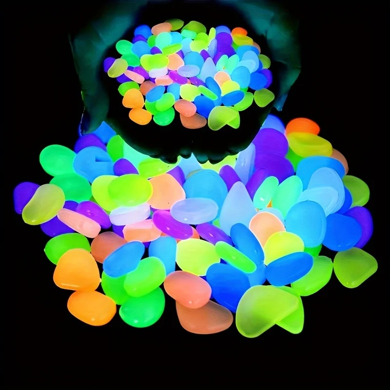 50-200 قطعة من الحصى المضيء في - مراجعة Aquarium Fish Small وسعره