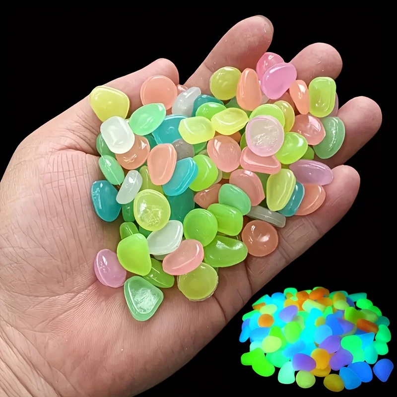 50-200 قطعة من الحصى المضيء في - مراجعة Aquarium Fish Small وسعره