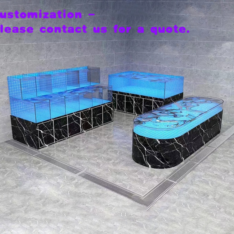 حوض أسماك زجاجي تجاري مخصص من  - مراجعة Aquarium Fish Restaurant وسعره