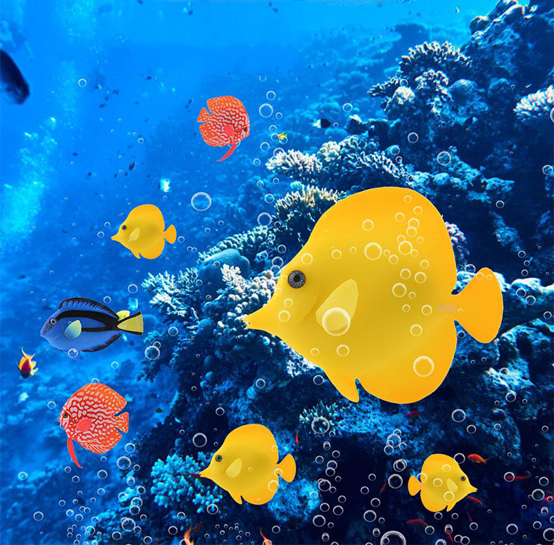 زينة حوض السمك المضيئة في الظل - مراجعة Aquarium Fish That Glow In The Dark وسعره