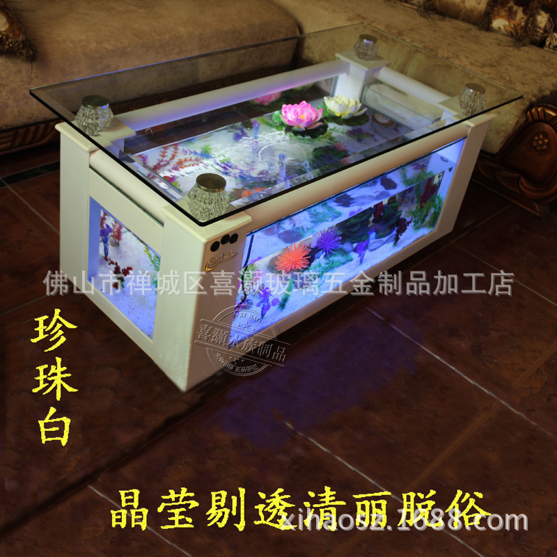طاولة قهوة على شكل حوض أسماك ب - مراجعة Live Fish Aquarium وسعره