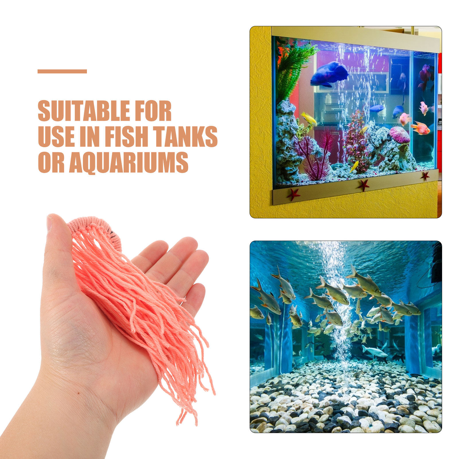 4 قطع من عشب تربية الأسماك الا - مراجعة Aquarium Fish Eggs وسعره